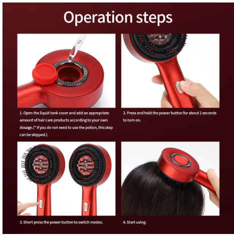 HairPulse™ – LED Massage Brush to Stimulate and Revitalize the Scalp